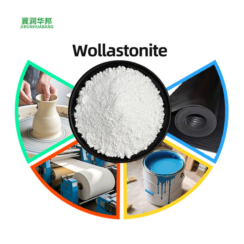 Superfine Acicular Wollastonite Powder Filler For Paper Making Paint Ink High Aspect Ratio Good Dispersion Improve Product Strength And Stability