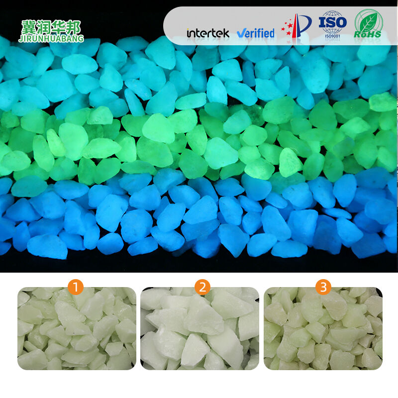 Lux alta claritas diuturna reposita, glarea luminosa horti pro pavimentum ornata, piscina aquarii, hortus, oecologicus, glarea lucens non radioactiva, vendita in grosso.