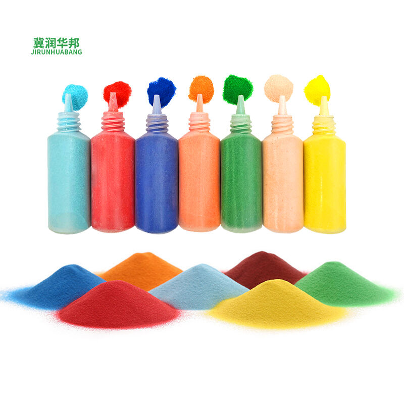 Decorative Colored Sand 80-120 Mesh Bright Color for DIY Craft Project Scrapbook Decoration Colored Sand