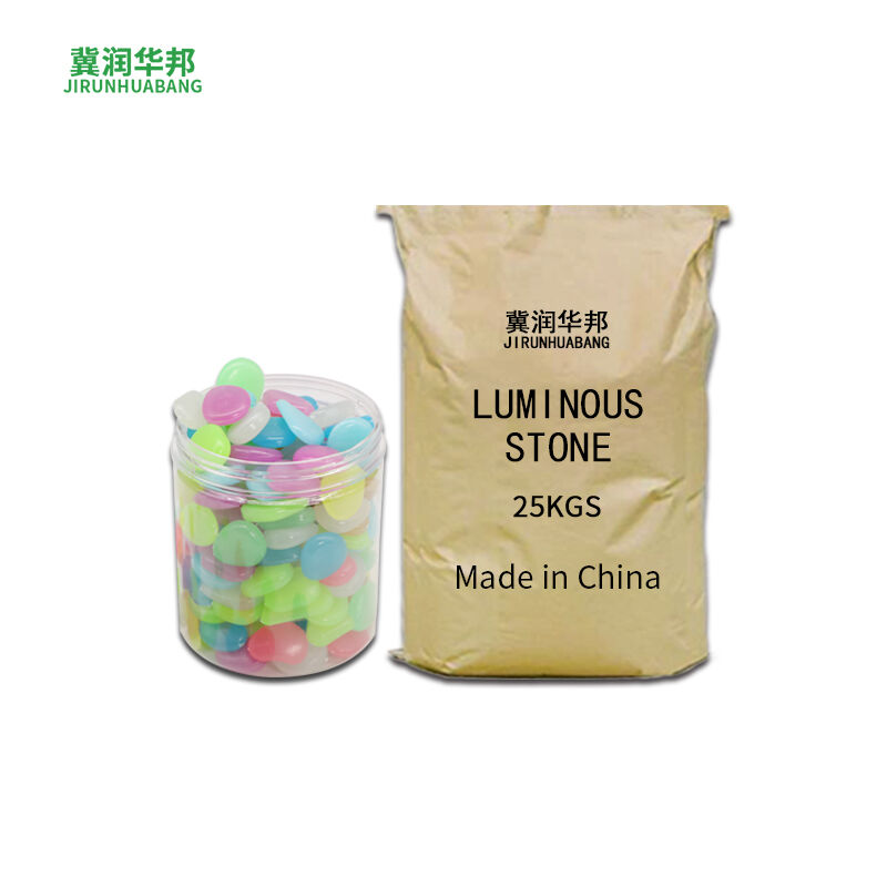 High Quality Luminous Glowing Cobble Garden Pebble Stone Artificial Stone Polished Finish Outdoor Exterior Park Applications