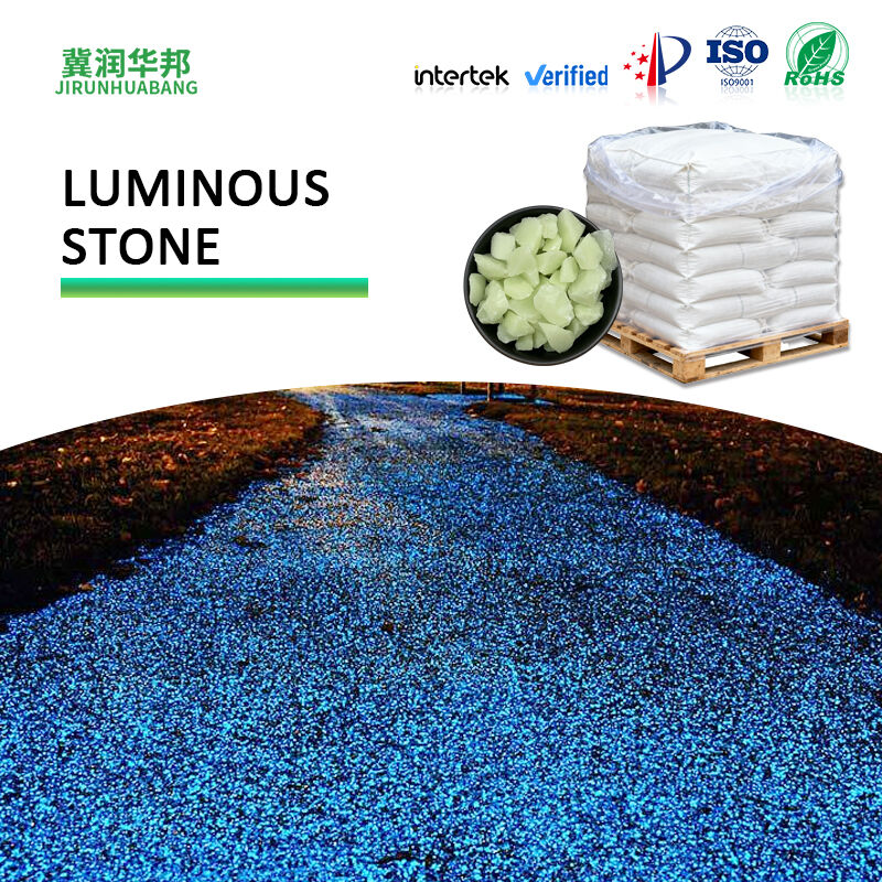 Lapides Ceramici Luminosi, Altae Temperaturae Resistentes, Ornamenta Hortorum Externorum, Calculi Luminosi, Intemperiis Resistentes, Soli Resistentes, Diu Durantes, Glarea Lucens, Adhibita ad Usum Personificatum.