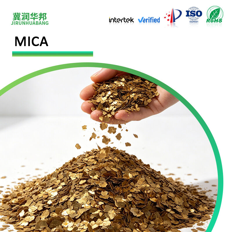 Natural Mineral Gold Mica Rock Flakes Silver Bulk for Epoxy Floor Paint Decorations White Black Color Mica Flake Coatings Prices