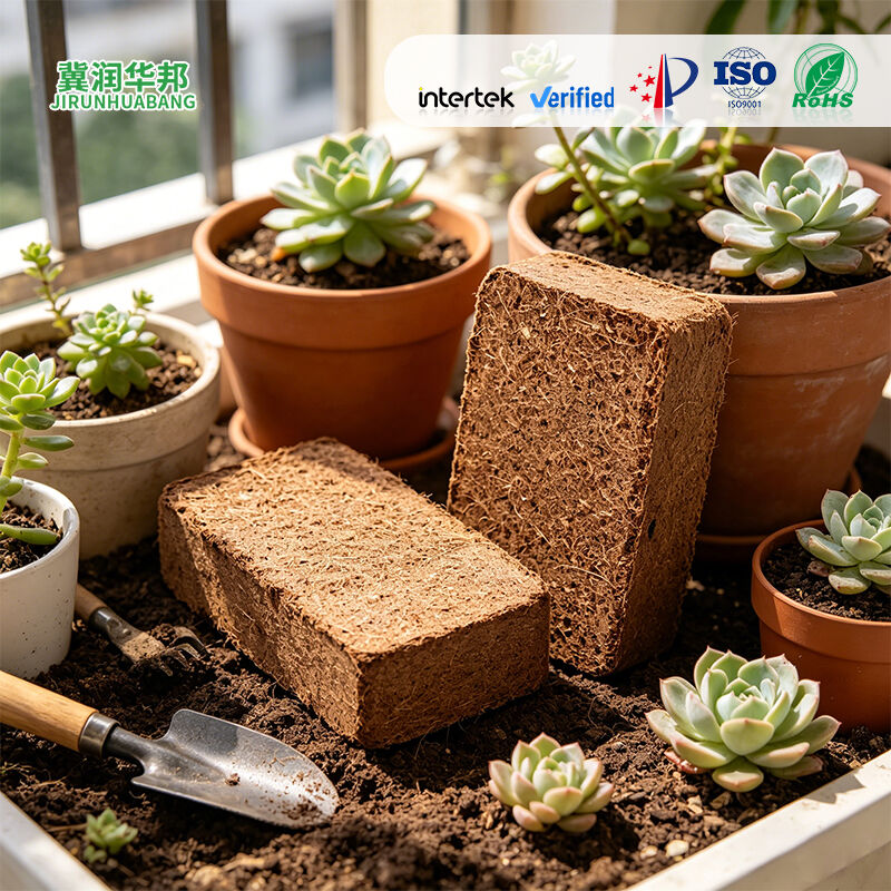 Large Pack Coco Coir Brick Agricultural Planting Substrate Breathable Water Retention