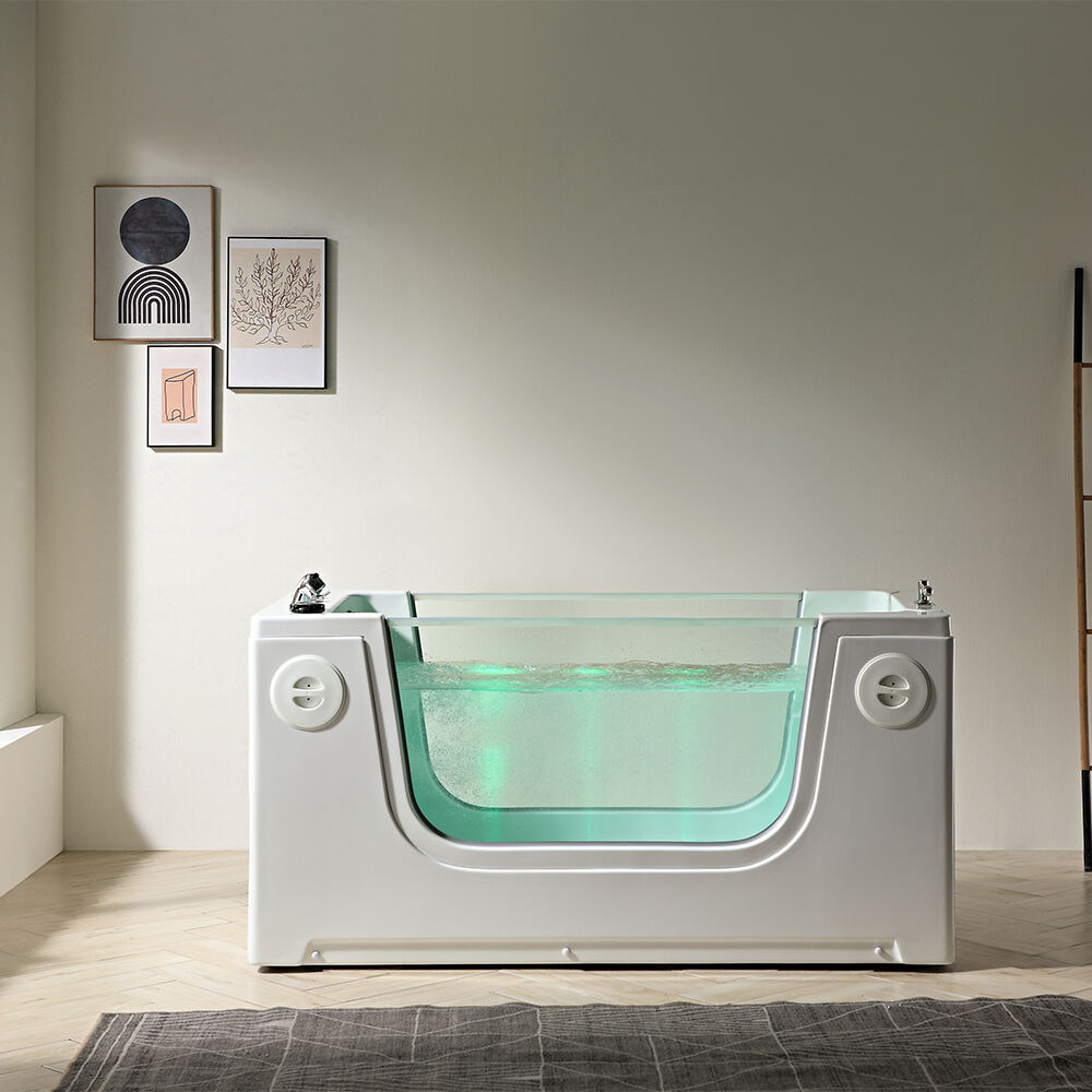 Modern Luxury Ozone Professional Pet Dog Jacuzzied Freestanding Massage Pet Bathtub Wash Grooming LED Pet Spa Bathtub