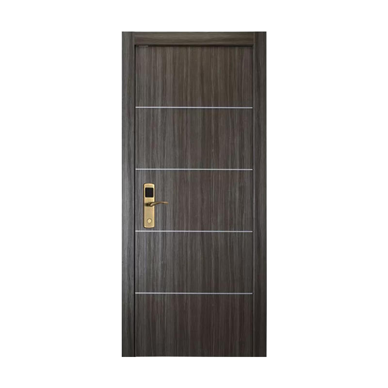 Promotion Commercial Building Apartment House Room Interior Mdf Door Flush Series Wood Veneer Mdf Wooden Door