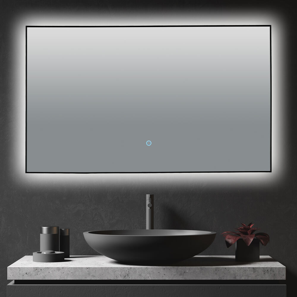 Superior Mirror Bathroom customized LED Backlit Defogger Smart Mirror For Bathroom