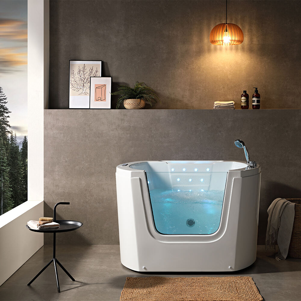 Cheap Price Acrylic Baby Spa Swimming Pool Freestanding Bathtub Massage Baby Bath Tub whirlpool Bathtub for Bathroom
