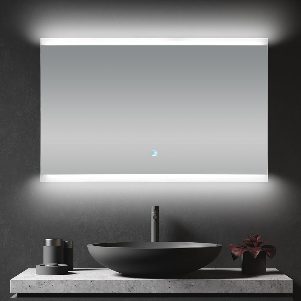 Elegant Look Mirror Intelligent Design LED Light Induction Bluetooth Detection Antifogging Bathroom Mirror Two Way Mirror For Bathroom