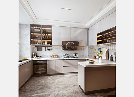 Display of kitchen cabinet