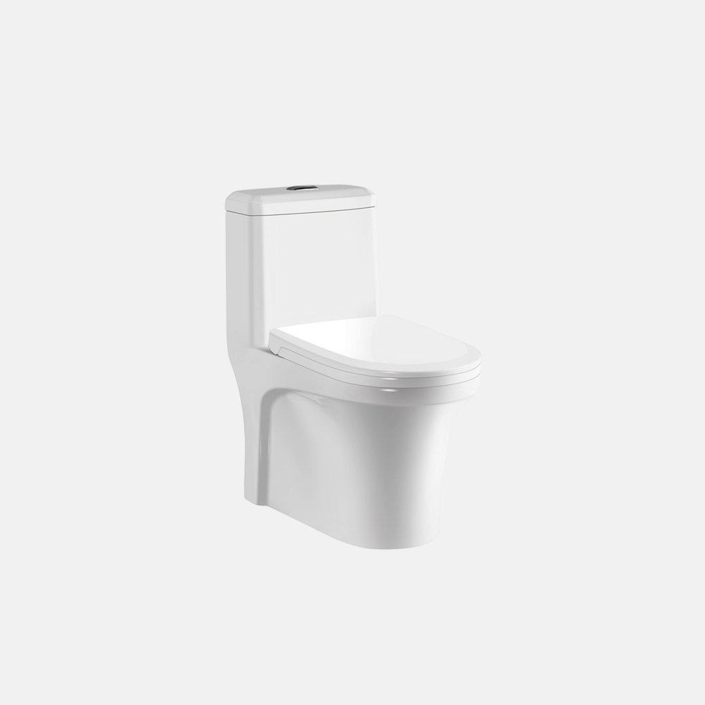 Factory Direct Approval WC Toilet Basin Set One Pieces White Toilet Public Ceramic Toilets With Soft Close Seat Cover