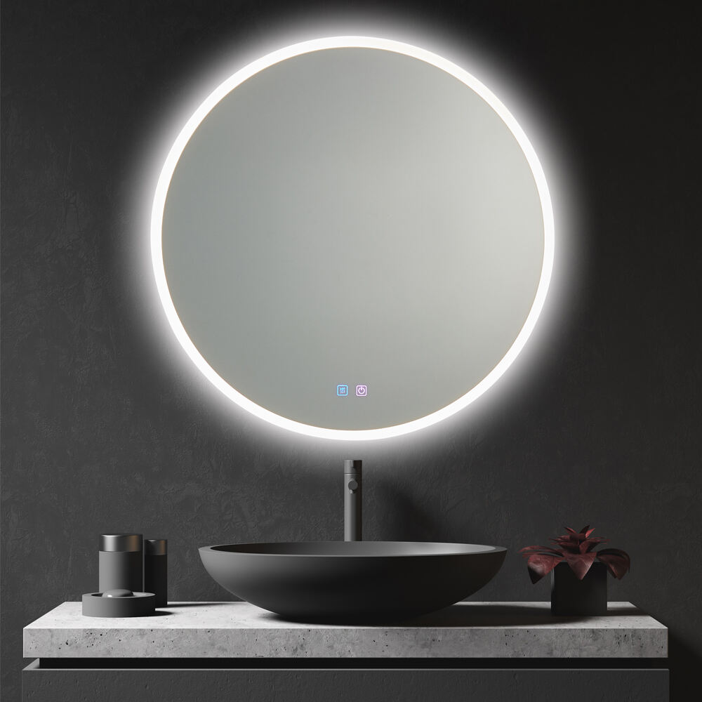 Modern Luxury Mirror Bathroom customized LED Backlit Defogger Smart Mirror For Bathroom