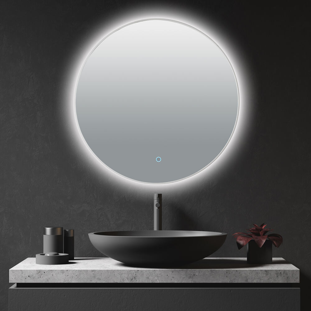High End Mirror Bathroom customized LED Backlit Defogger Smart Mirror For Bathroom