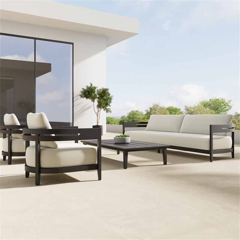 Artie Modern Hotel Wicker Outdoor Furniture High Quality Luxury Garden Patio Outdoor Rattan Sofa