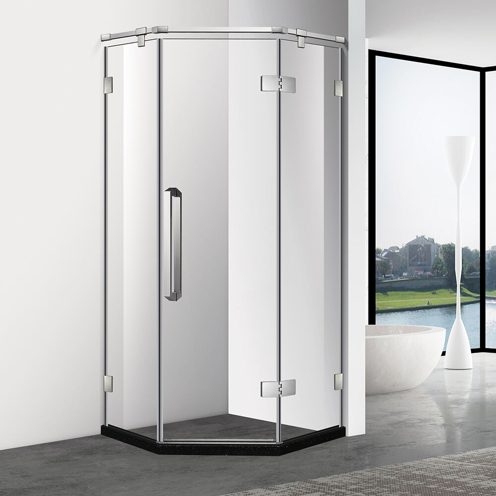 Hot Sell Hotel Shower Enclosures Modern Luxury Design Tempered Glass Portable Sliding Doors