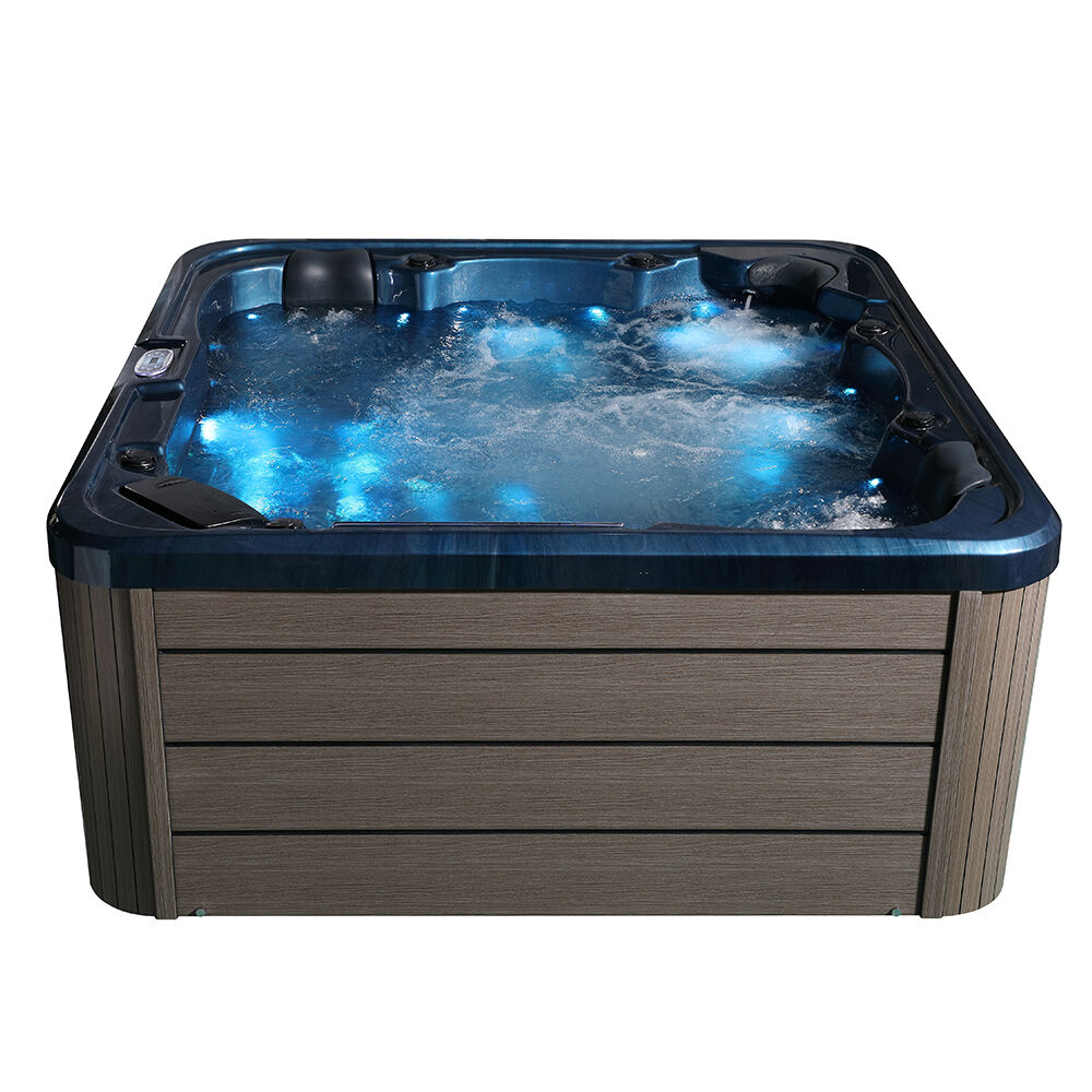 Factory Price LED whirlpool Jetted Spa CE Approved Acrylic Massage Hot Tub Above Ground Jacuzzier Outdoor Spa for 6 Person