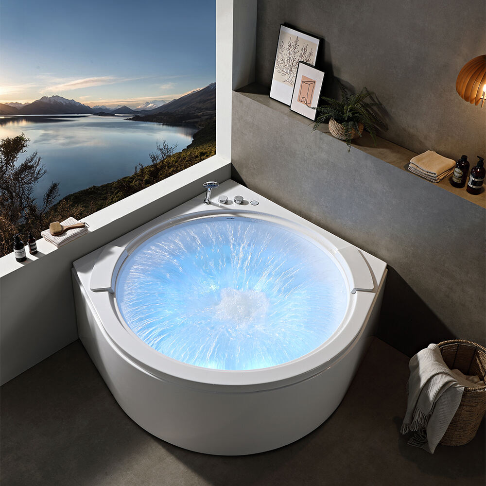 Hot Selling Massage Bathtub Whirlpool Indoor Freestanding Spa Bath Tub Acrylic Air Jet Tub High End Bathtub