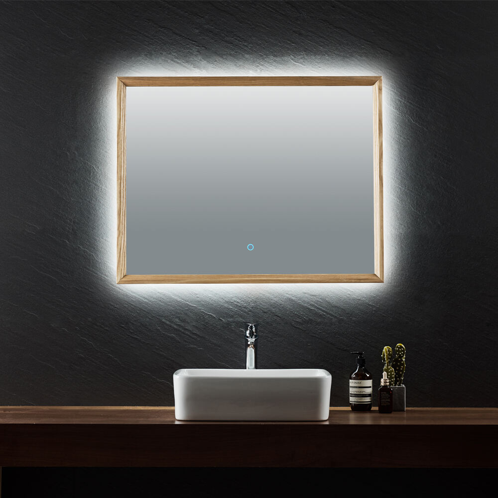 Best Luxury Look Mirror Intelligent Design LED Light Induction Bluetooth Detection Antifogging Bathroom Mirror Two Way Mirror