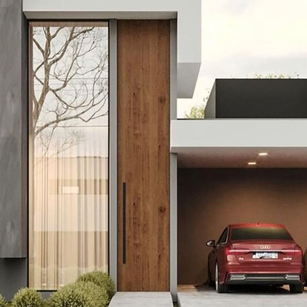 Modern Luxury Promotion Commercial Building Apartment House Room Exterior Mdf Door Flush Series Wood Veneer Mdf Wooden Door