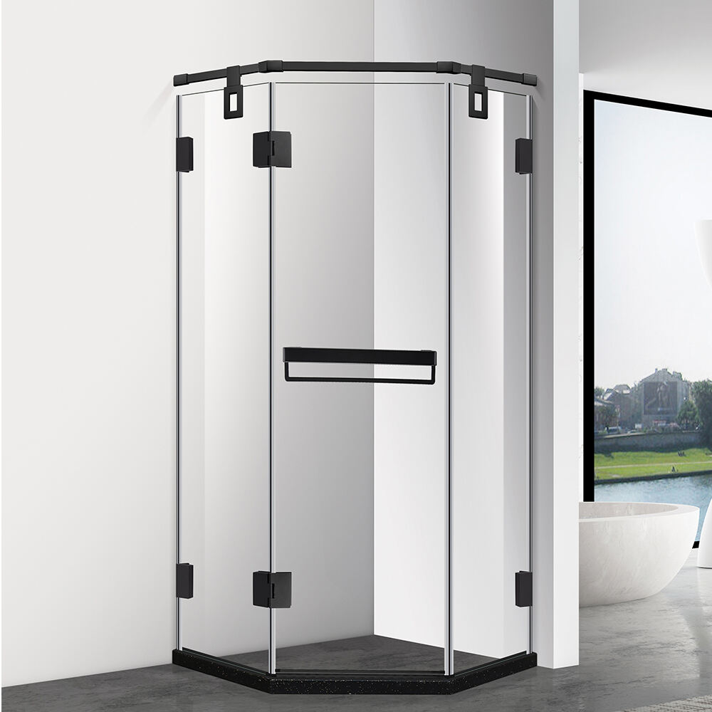 High Level Modular Tempered Glass Sliver Sliding Door Integrated Supplier Sliver Walk in Shower Enclosure Bathroom Shower Room