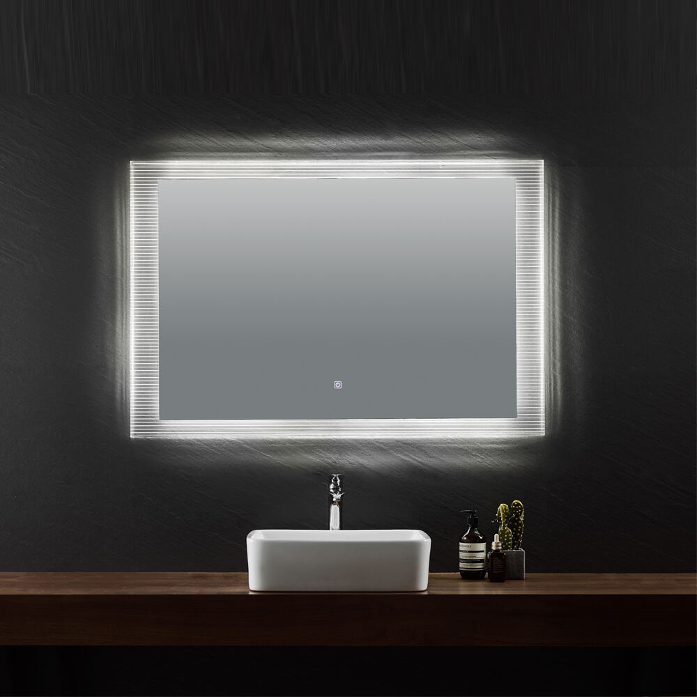 Economical Mirror Intelligent Design LED Light Induction Bluetooth Detection Antifogging Bathroom Mirror Two Way Mirror For Bathroom