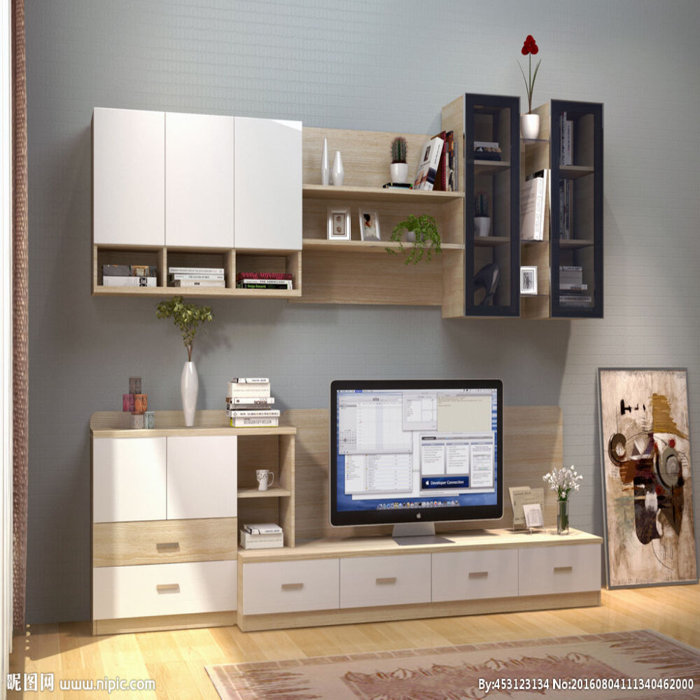 Popular Combohome Modern TV Stands Wooden Material TV Cabinets Home Living Furniture Adjustable Scandinavian TV Stands