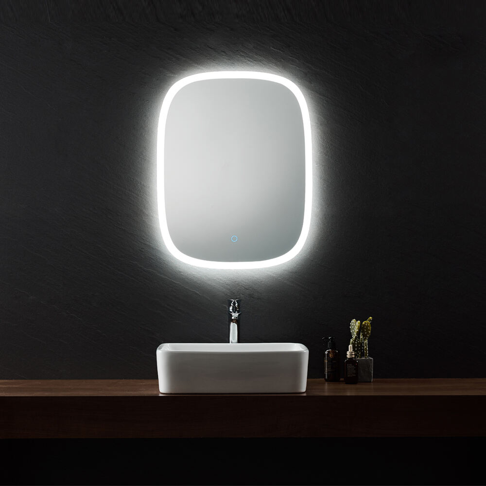 Contemporary Smart Touch Sense Intelligent Round Vanity Mirrorr Multi-function Anti -Fog Bath Beauty Mirror With Led Lights For Bathroom
