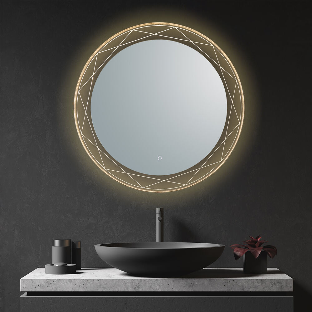 Modern Style Touch Switch Screen Mirror Glass Wifi Washroom Espejo Vanity Led Light wall Bath Mirror For Bathroom