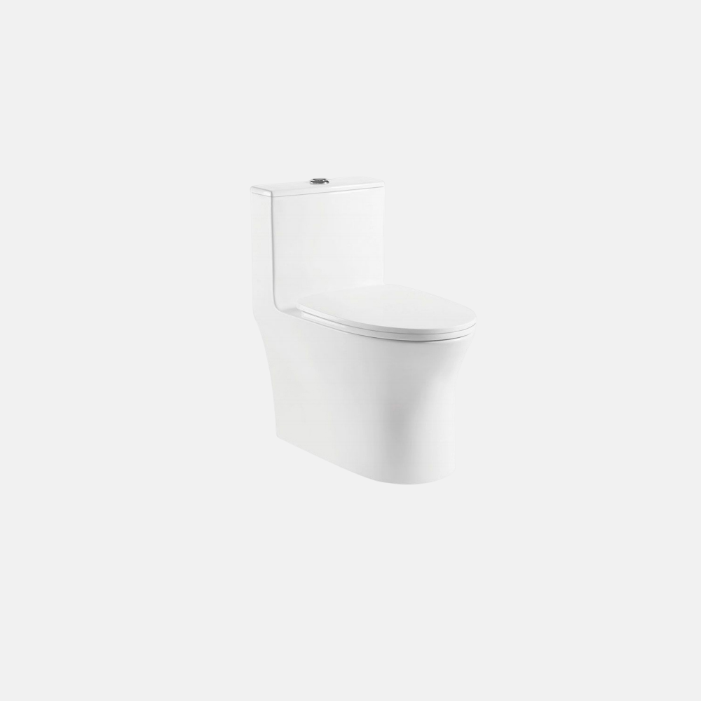 Cheap Price WC Toilet Basin Set One Pieces White Toilet Public Ceramic Toilets With Soft Close Seat Cover