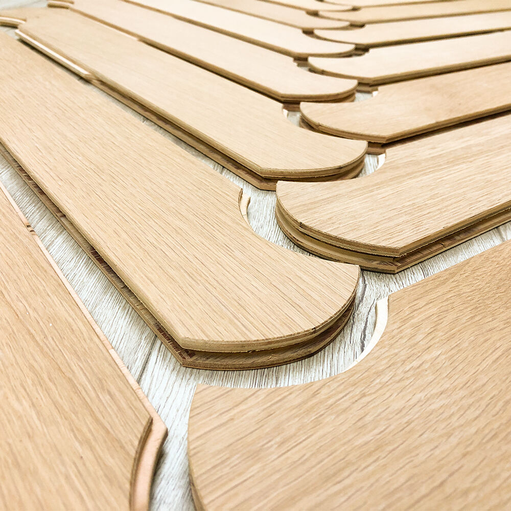 European Modern Design Wood Herringbone Fishbone Flooring Natural Color Engineered Walnut Living Room