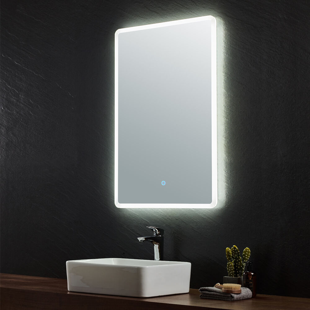 Hot Sales Smart Bathroom Touch Switch Screen Mirror Glass Wifi Washroom Vanity Led Light Wall Bath Mirror For Bathroom