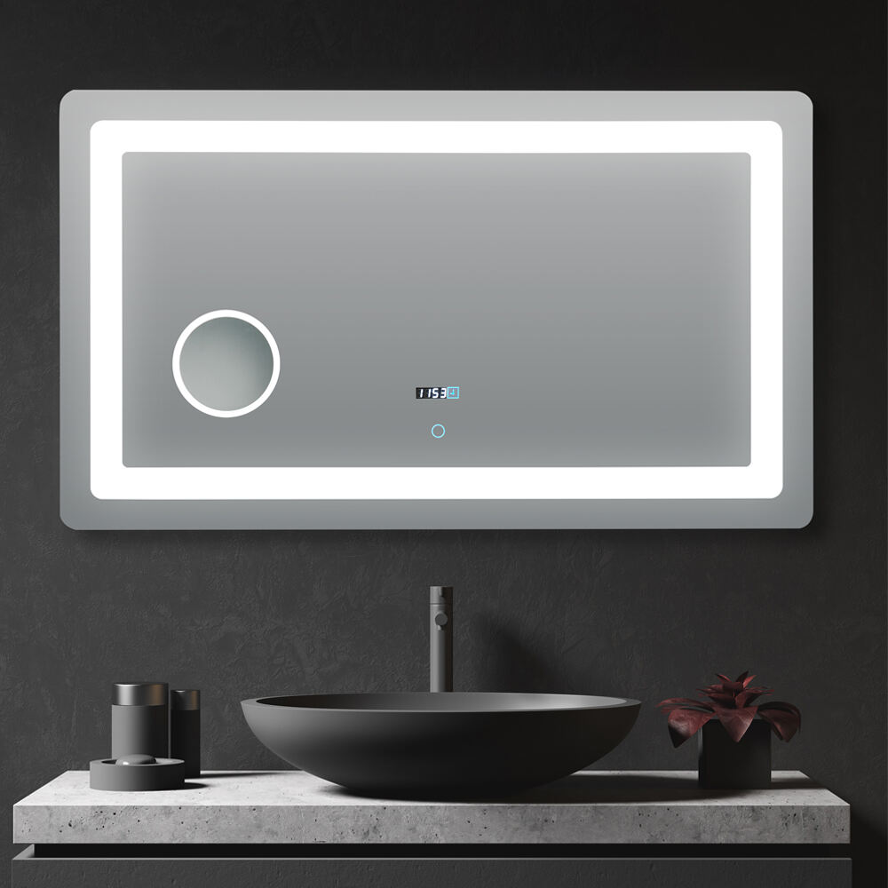 High Quality Smart Touch Sense Intelligent Round Vanity Mirrorr Multi-function Anti -Fog Bath Beauty Mirror With Led Lights