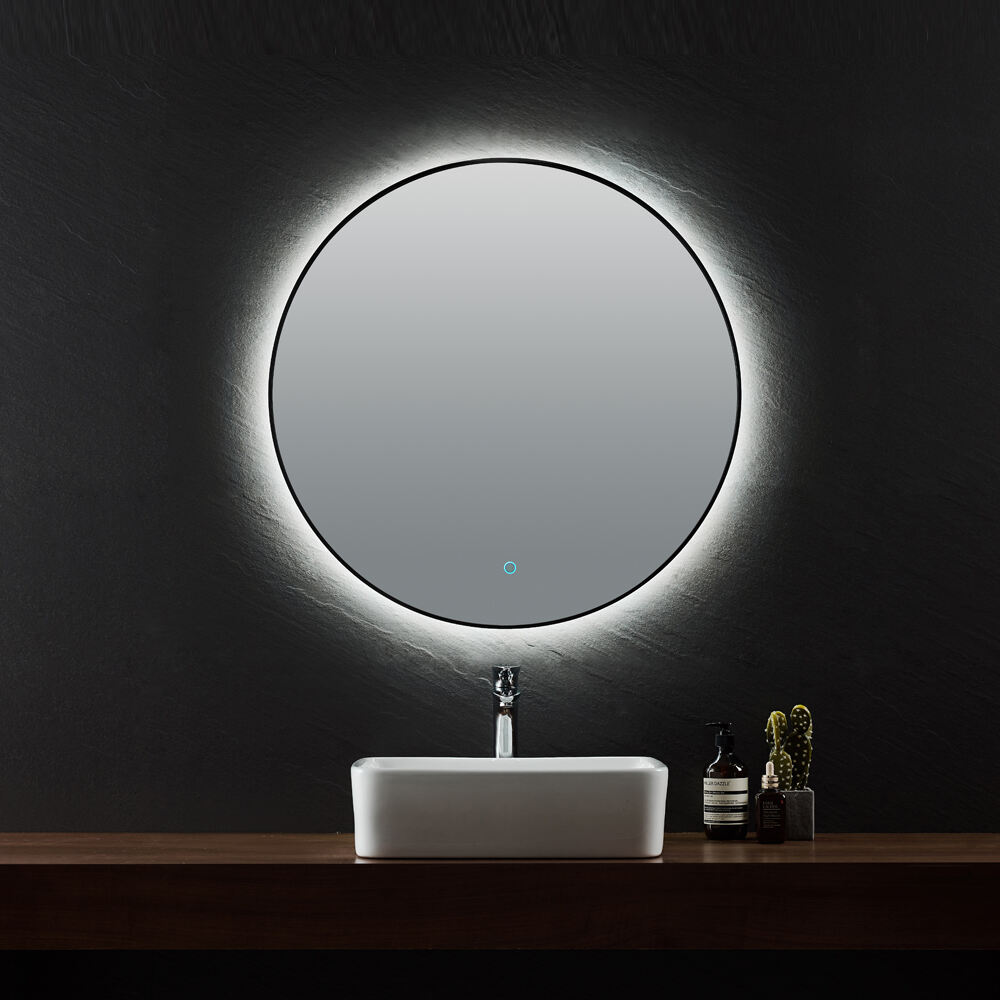 Elegant Look Mirror Intelligent Design LED Light Induction Bluetooth Detection Antifogging Bathroom Mirror