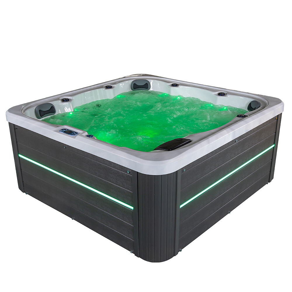 Modern Luxury Deep Seats Outdoor/indoor Jacuzzier Hot Tub Luxury Bathtub whirlpool Massage White Acrylic Spa
