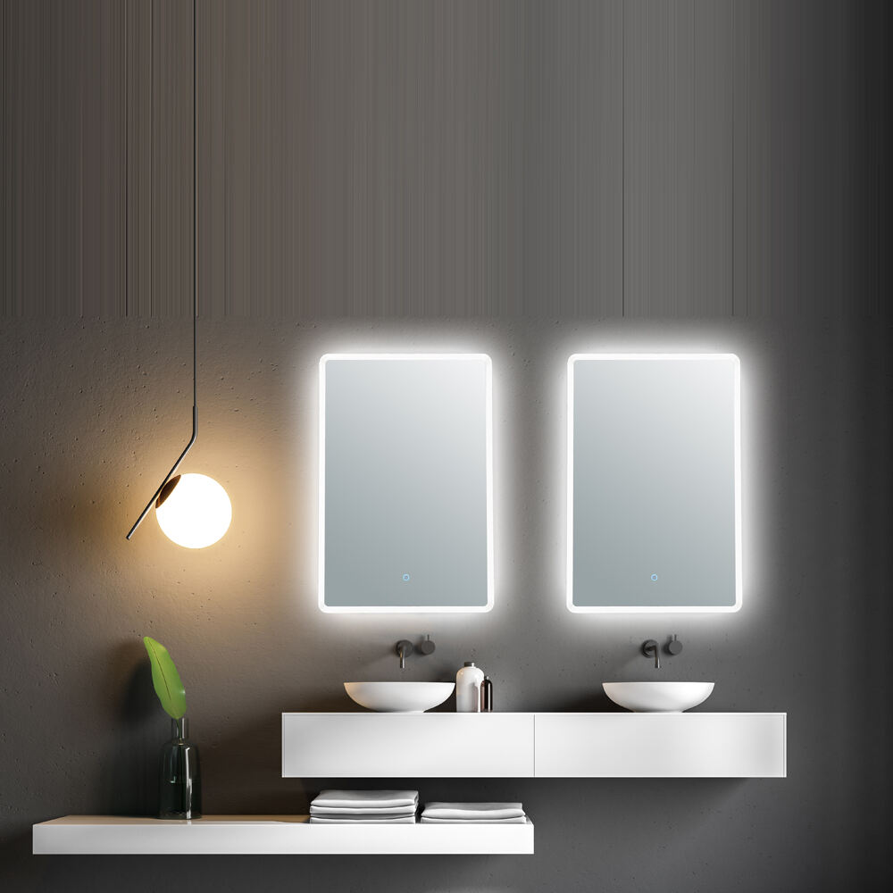 High Quality Touch Switch Screen Mirror Glass Wifi Washroom Espejo Vanity Led Light wall Bath Mirror