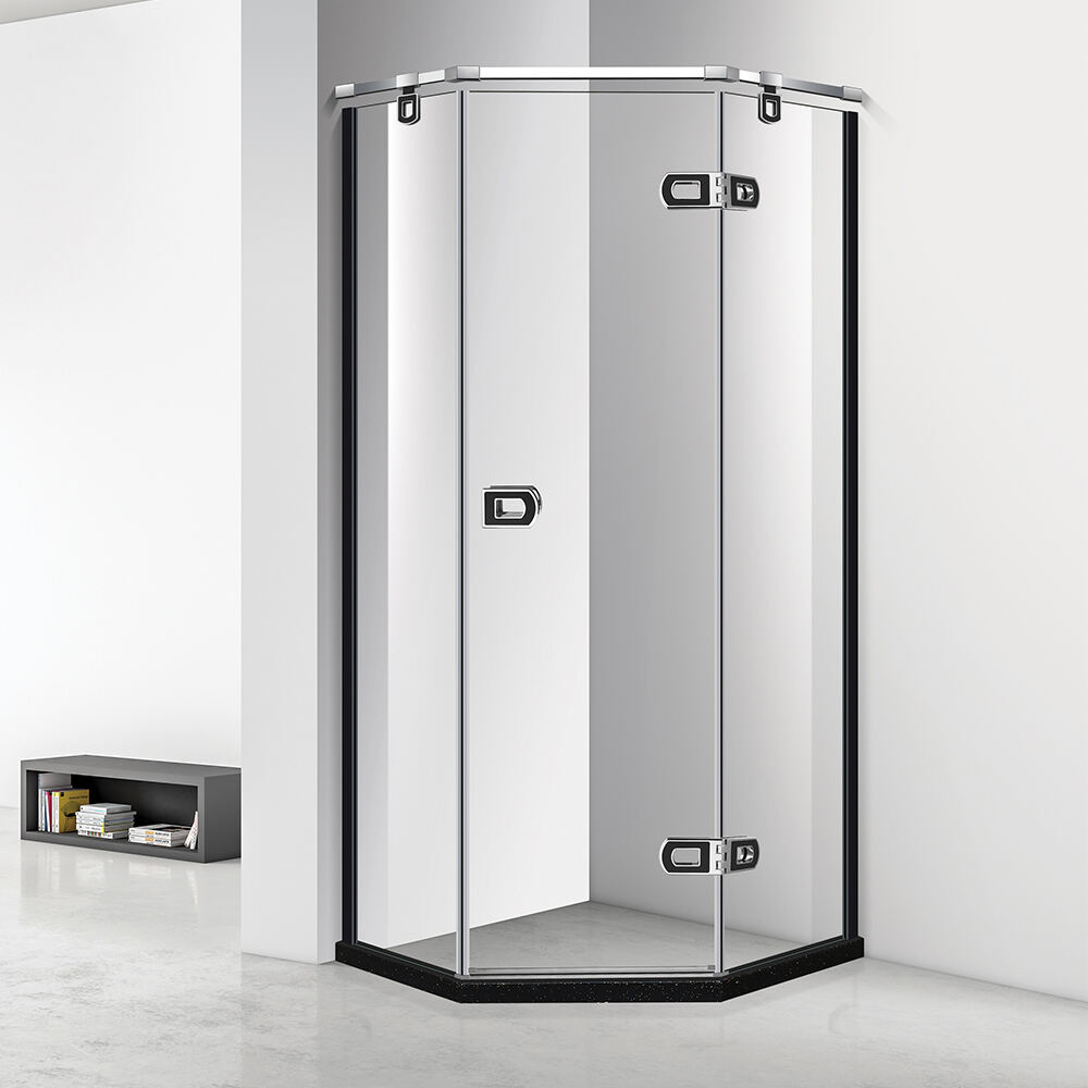 Hot Sell Modular Tempered Glass Sliver Sliding Door Integrated Supplier Sliver Walk in Shower Enclosure Bathroom Shower Room