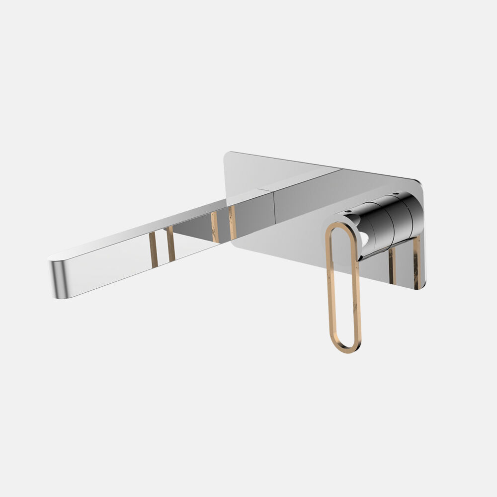 Hot Sell Brass Wall Mounted Cold And Hot Water Faucet Single Hole Basin Faucet Bathroom Wash Basin Hand Basin For Bathroom