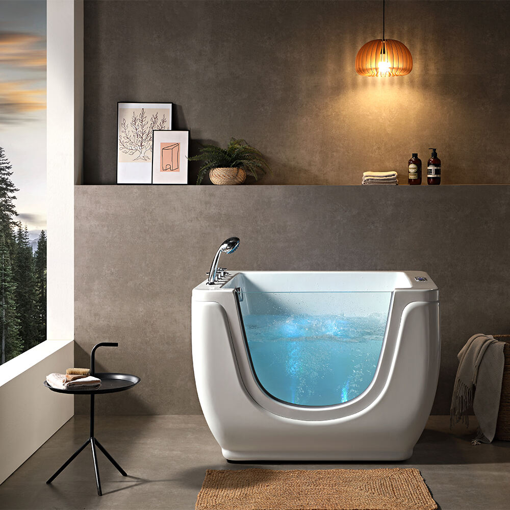 Wholesale Price Baby Acrylic Freestanding Indoor Children Waterfall Bath Tub Baby Bathtub Constant Temperature Spa Bathtub in Bathroom