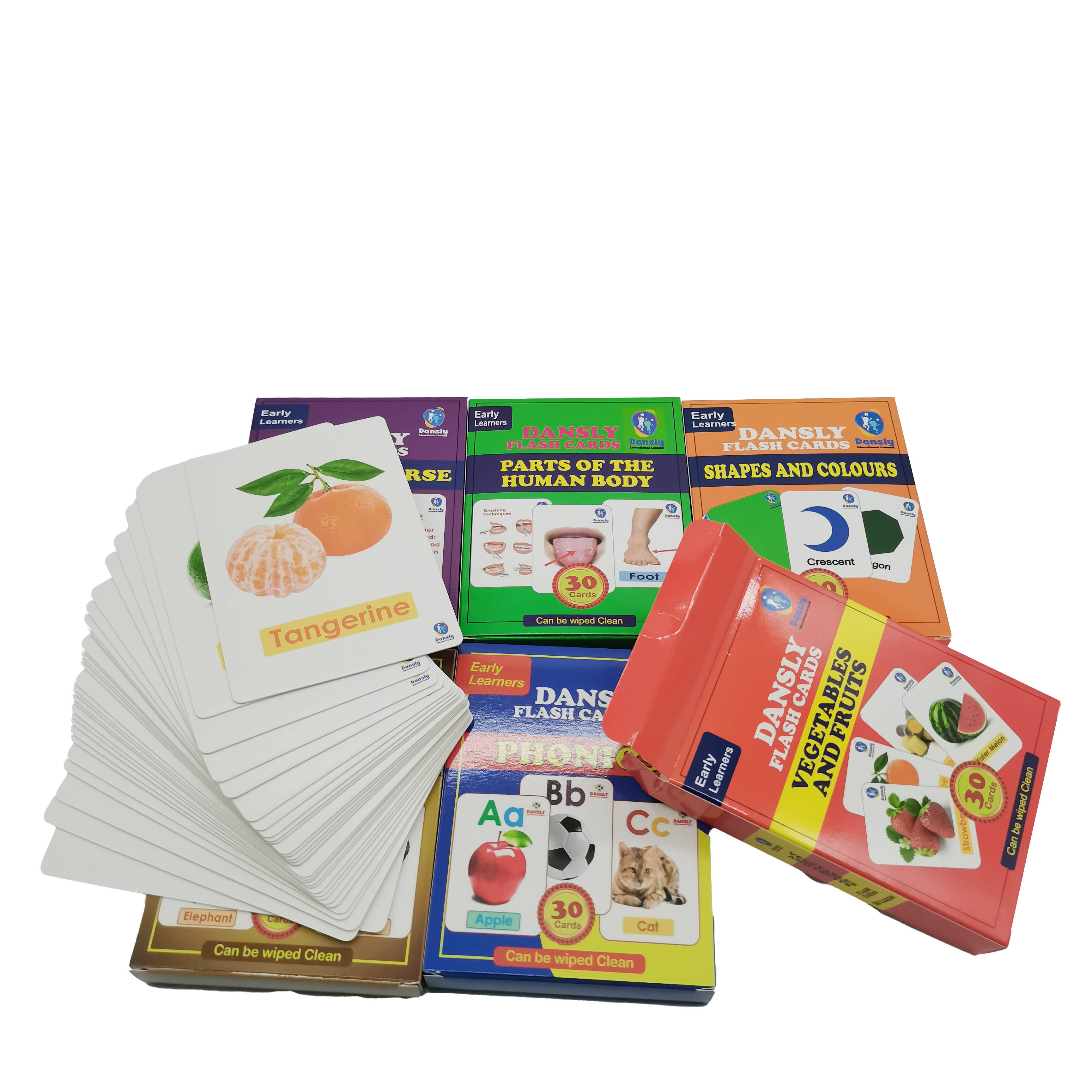 OEM Custom DANSLY Early Learners Educational Flash Card Set for Toddlers Wholesale Manufacturer
