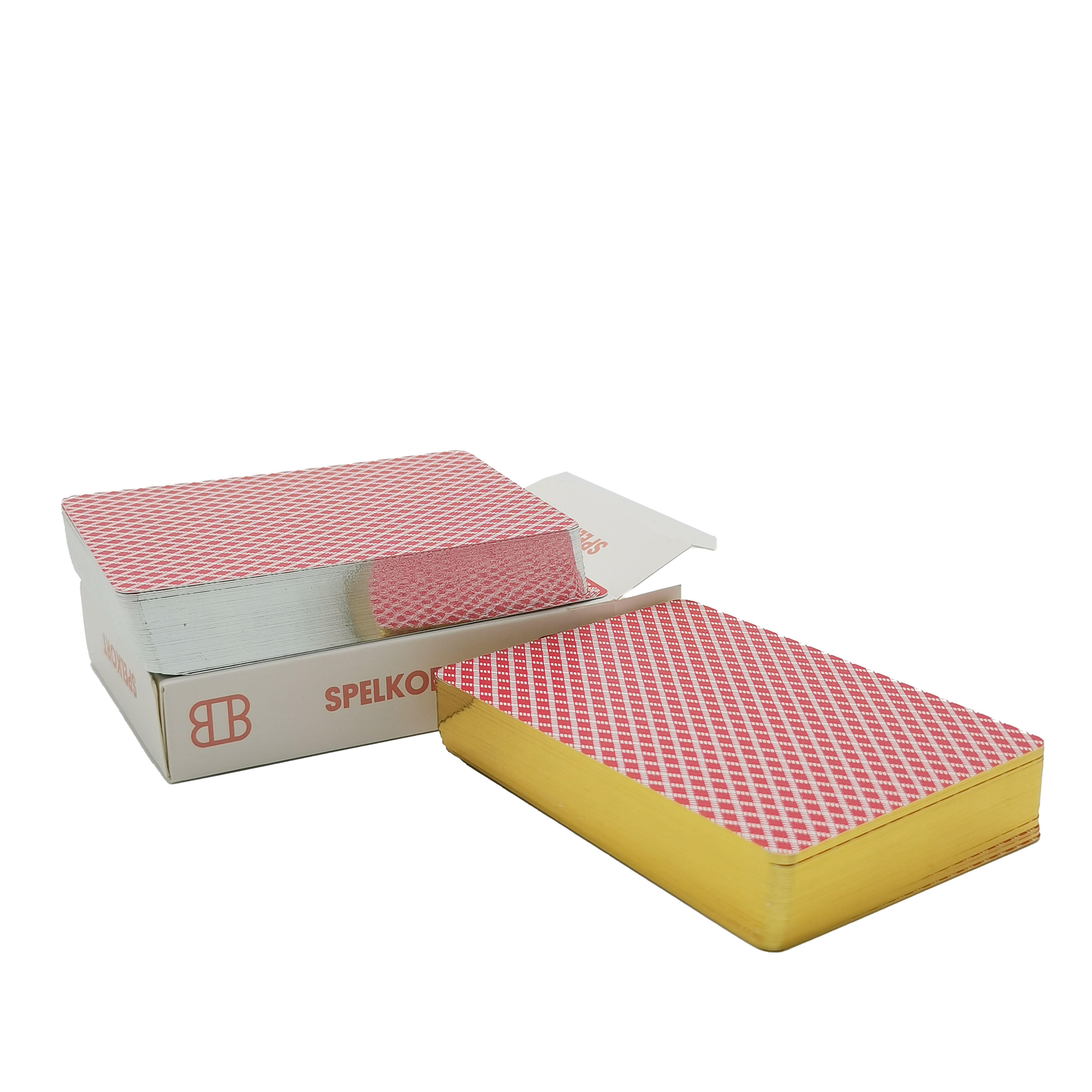 Custom Gold Silver Edged PVC Playing Cards Luxury Gift Box OEM ODM