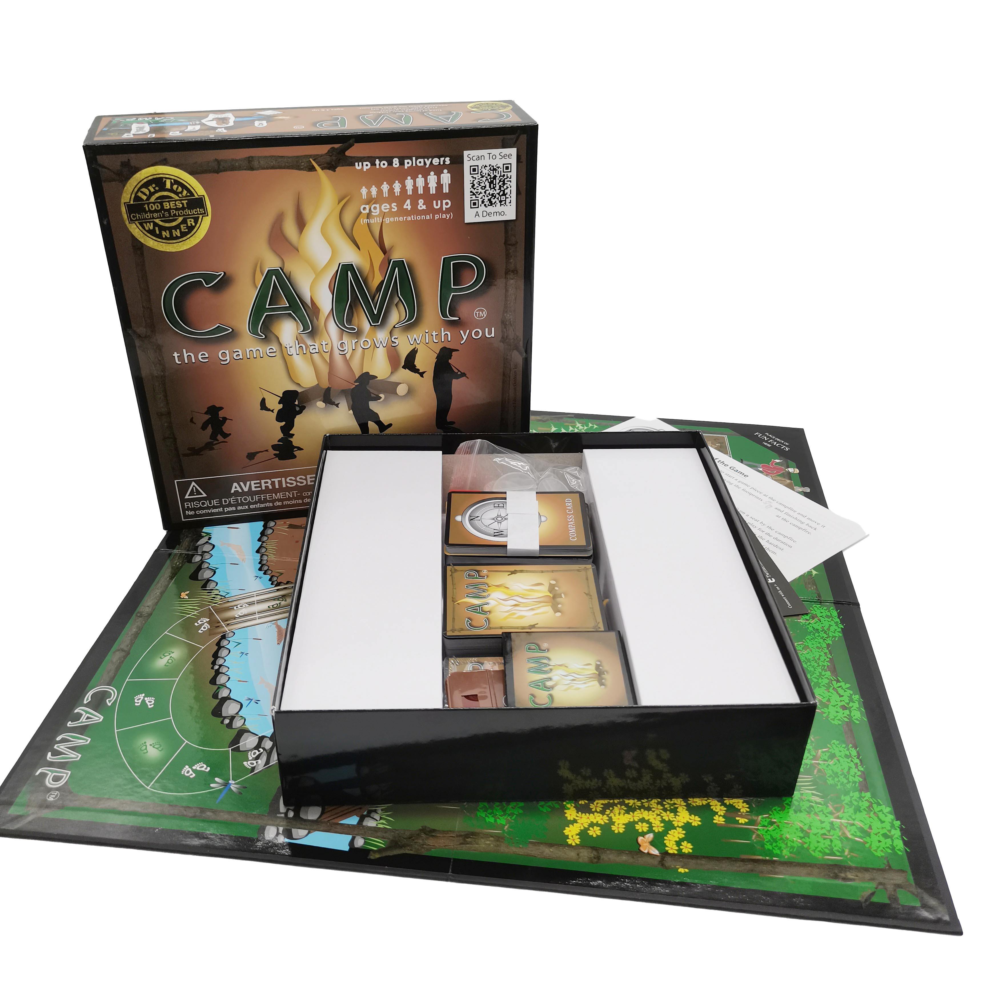 OEM Custom “CAMP” Family Board Game – Interactive Camping Adventure for Children and Adults, Wholesale & Manufacturer Options