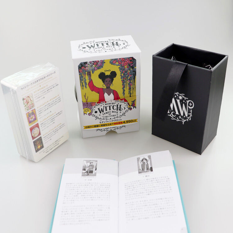 Modern Witch Tarot Deck with Rainbow Holographic Edges & Guidebook OEM ODM