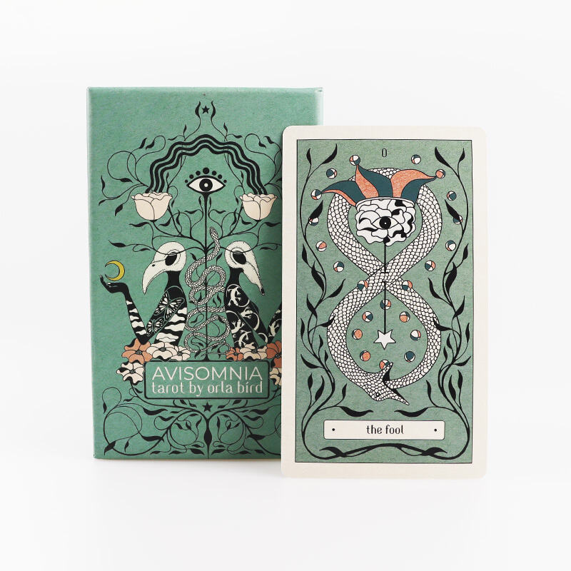 Avisomnia Tarot Deck Dark Fantasy Art with Esoteric Symbolism Guidebook OEM ODM