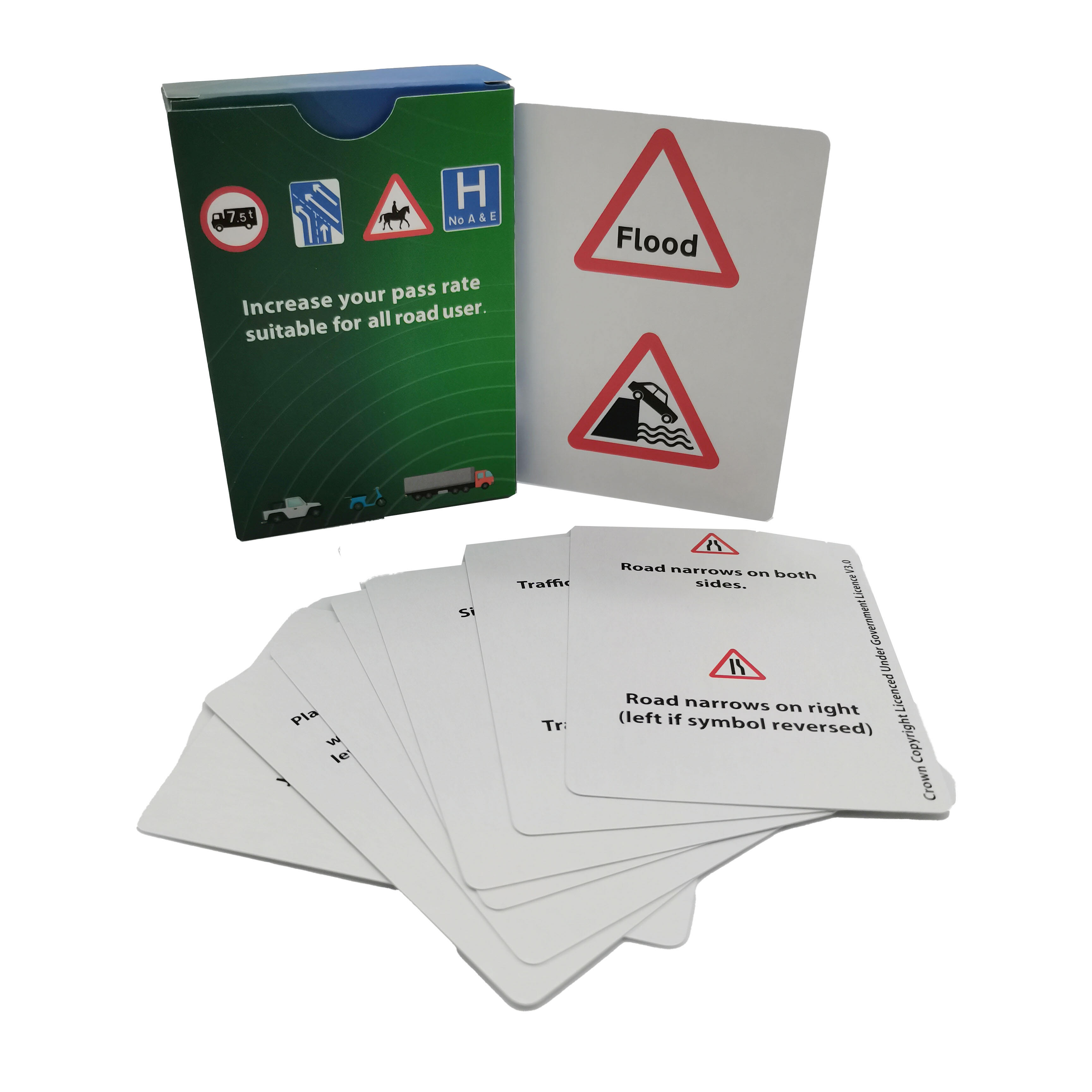 OEM Custom Traffic Sign Flash Cards Educational Learning Tool for Driving Schools Wholesale Manufacturer