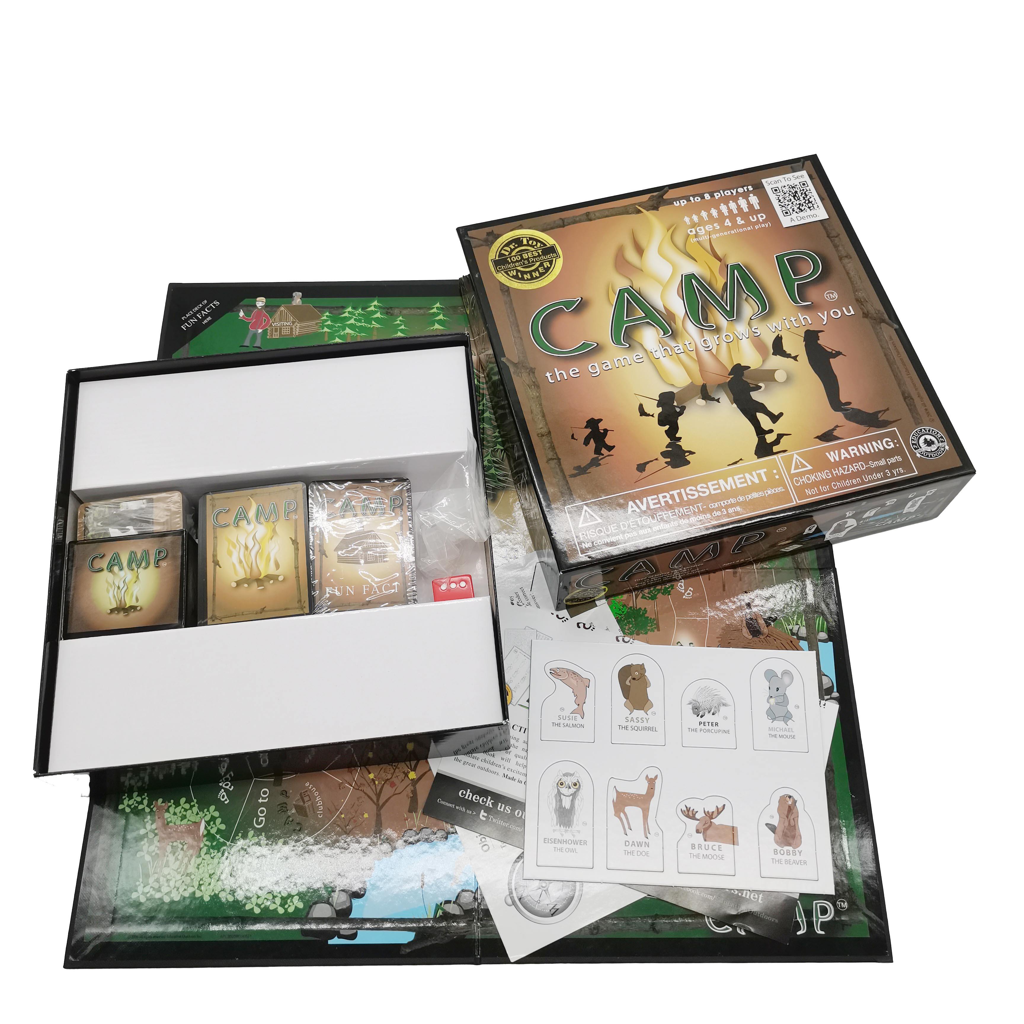 OEM Custom “CAMP” Family Board Game – Interactive Camping Adventure for Children and Adults, Wholesale & Manufacturer Options