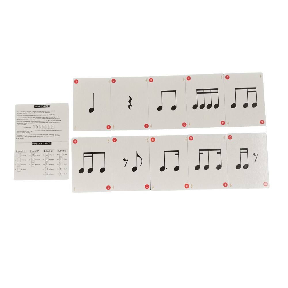OEM Custom Rhythmic Expression Learning Cards for Music Education — Manufacturer, Wholesaler, and OEM/ODM Solutions Available