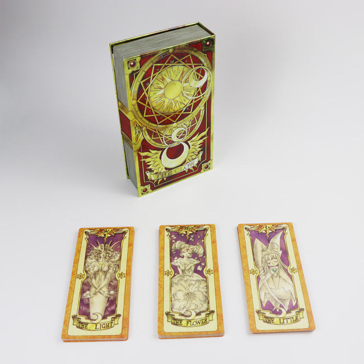Custom ODM Enchanted Dream Oracle Card Set Luxury Gift Box Red Gold Foil