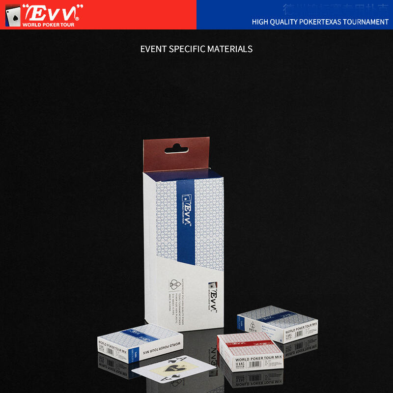 WPT Official PVC Poker Cards 100% Waterproof Casino Grade Two Deck Set
