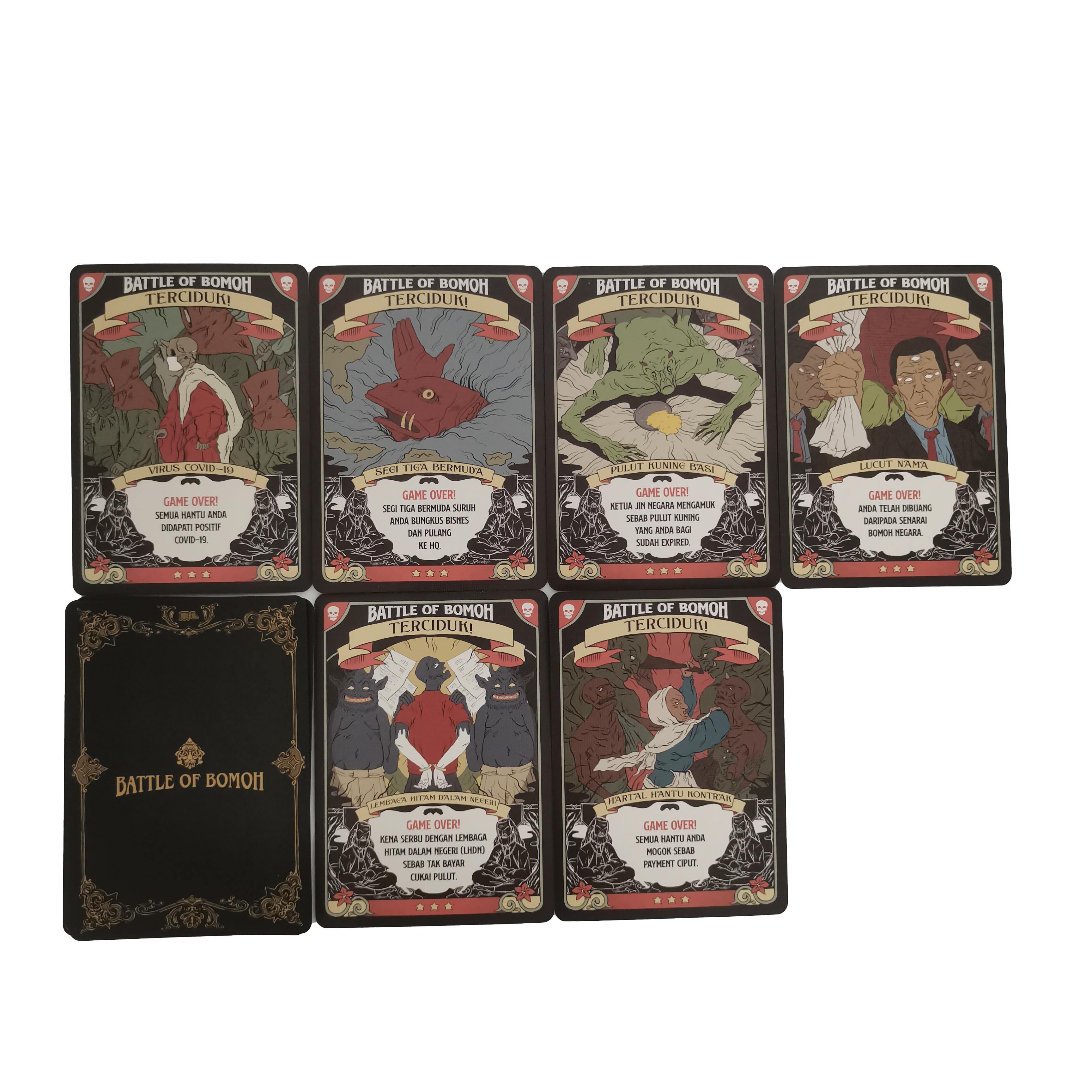 OEM Custom Battle of Bomoh Strategy Card Game – Wholesale, Manufacturer & Fully Customizable Sets Available