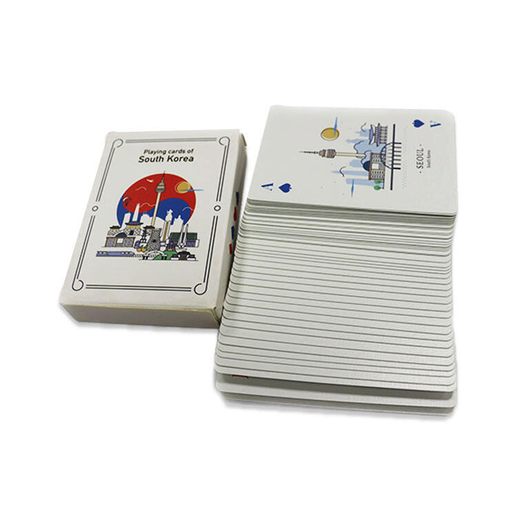 Custom Korea Souvenir Playing Cards Landmark Tourism Gift OEM ODM