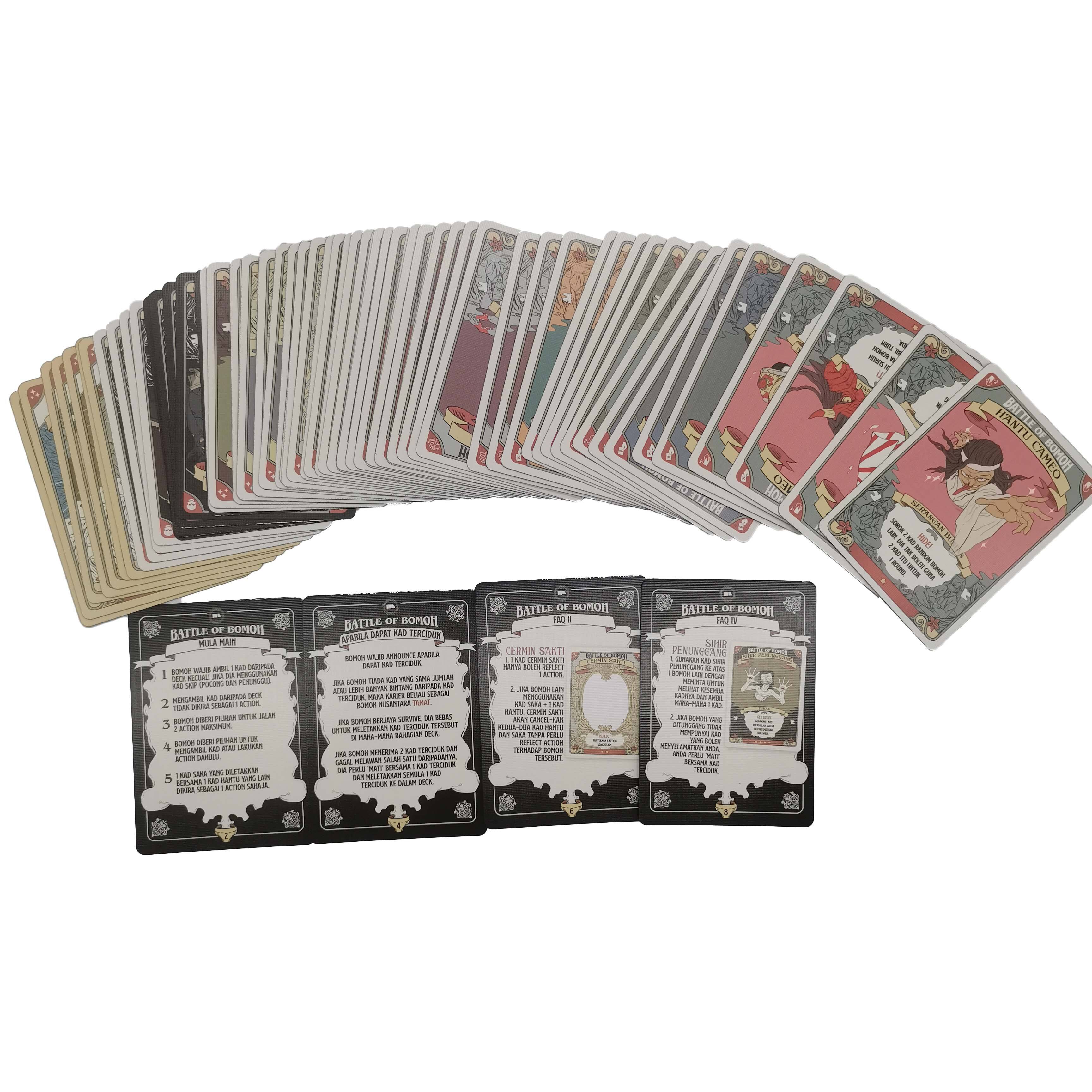 OEM Custom Battle of Bomoh Strategy Card Game – Wholesale, Manufacturer & Fully Customizable Sets Available